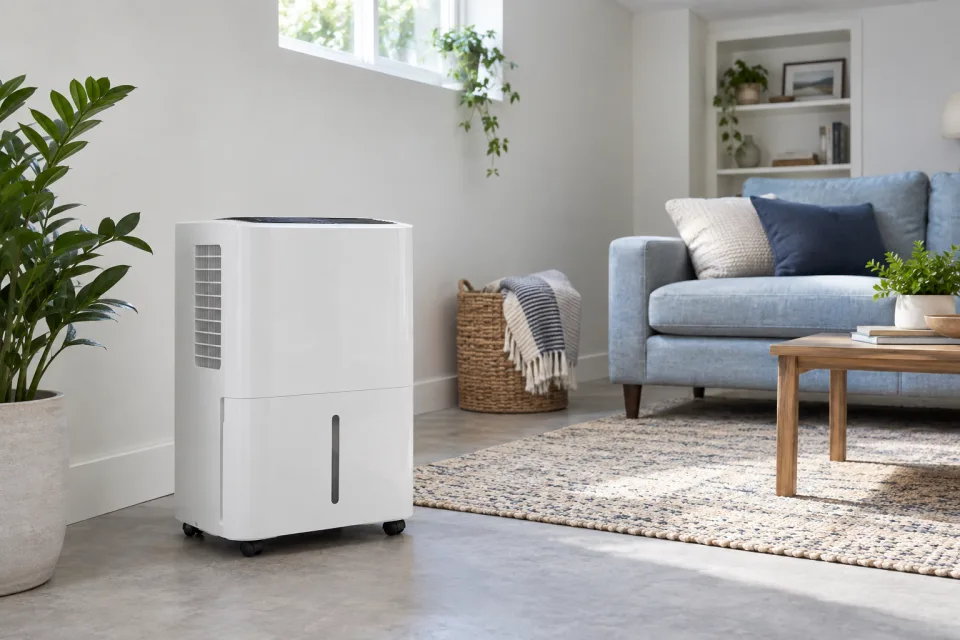 Illustrative residential dehumidifier setting