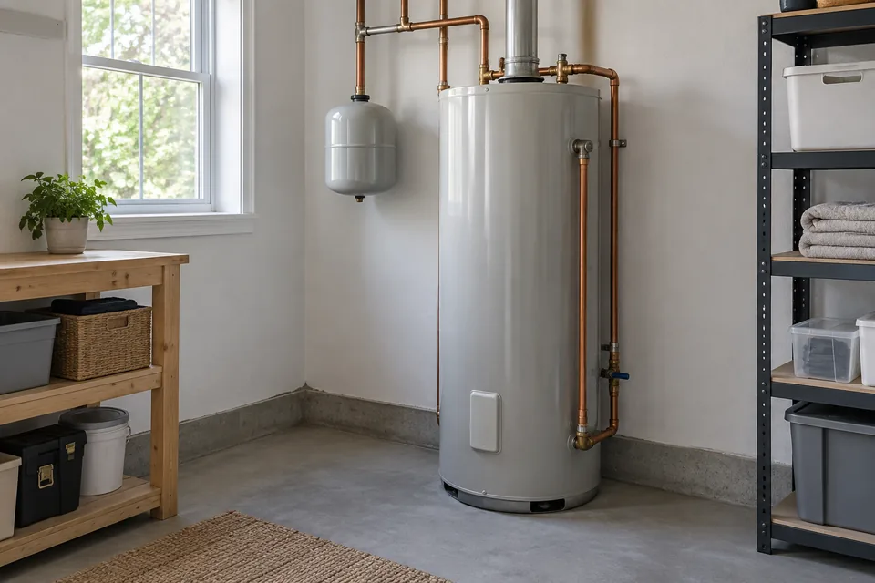 Hot water & humidity equipment in a residential setting